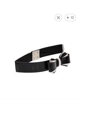 White House Black Market Black Bow Belt Size M